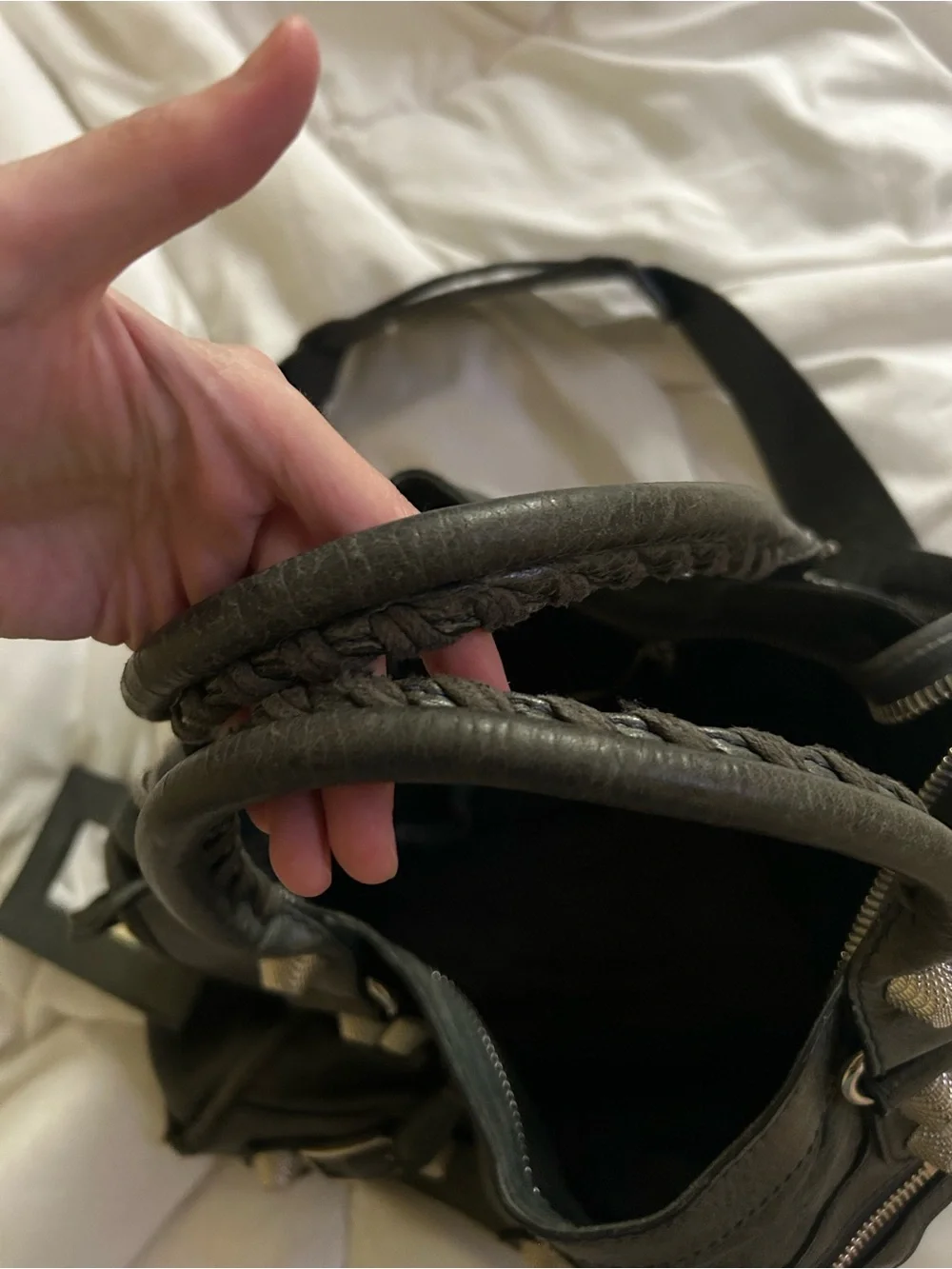 Balenciaga giant 21 anthracite grey Leather City Bag